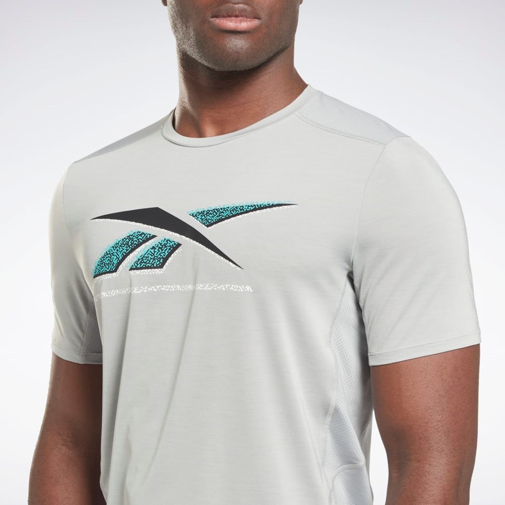 Reebok ACTIVCHILL Estampadas Athlete T-Shirt Gris | 40AYOXQFL