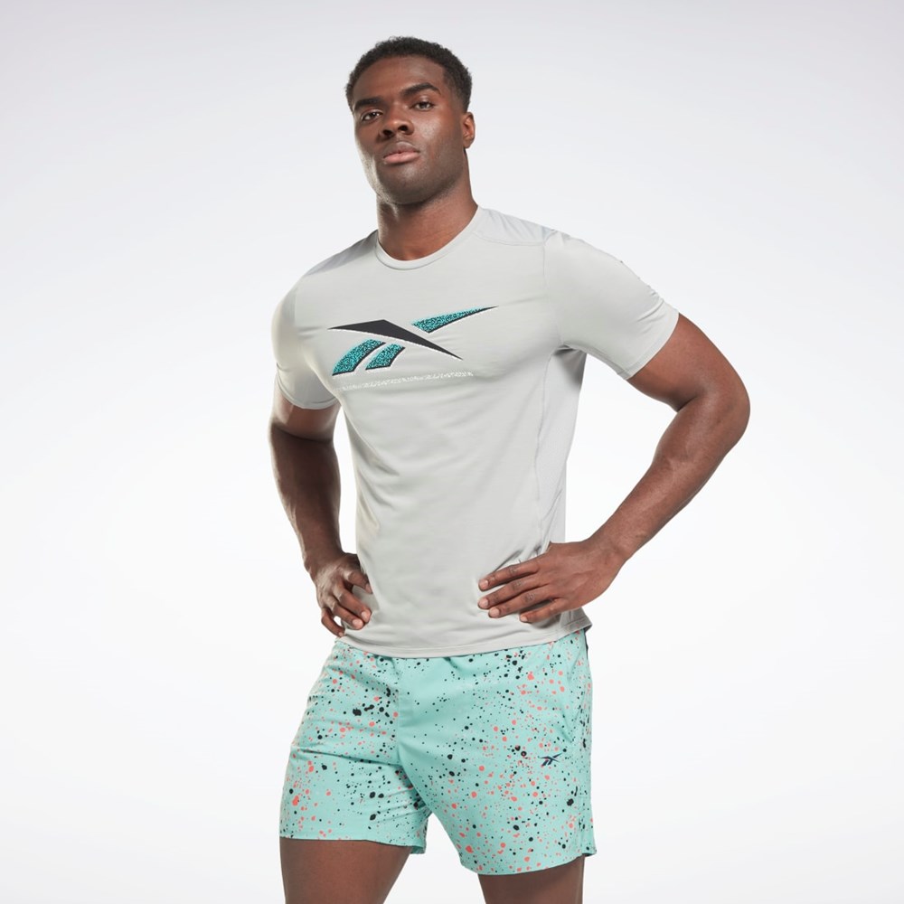 Reebok ACTIVCHILL Estampadas Athlete T-Shirt Gris | 40AYOXQFL