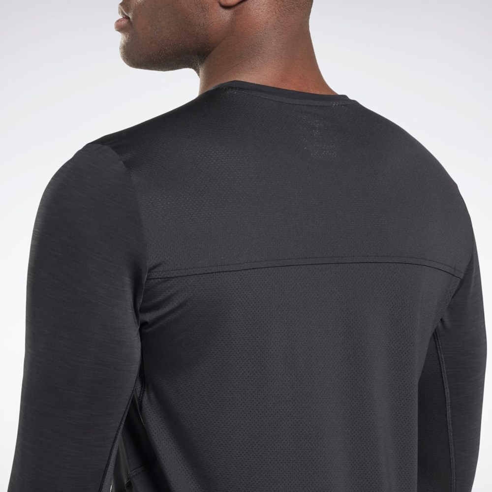 Reebok ACTIVCHILL Long Sleeve Athlete T-Shirt Negras | 20DRLSNXB