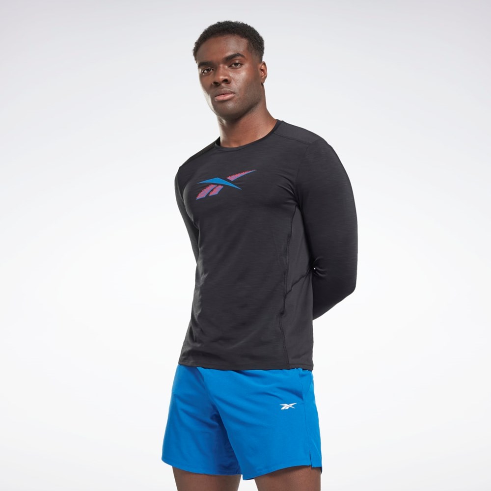 Reebok ACTIVCHILL Long Sleeve Athlete T-Shirt Negras | 20DRLSNXB