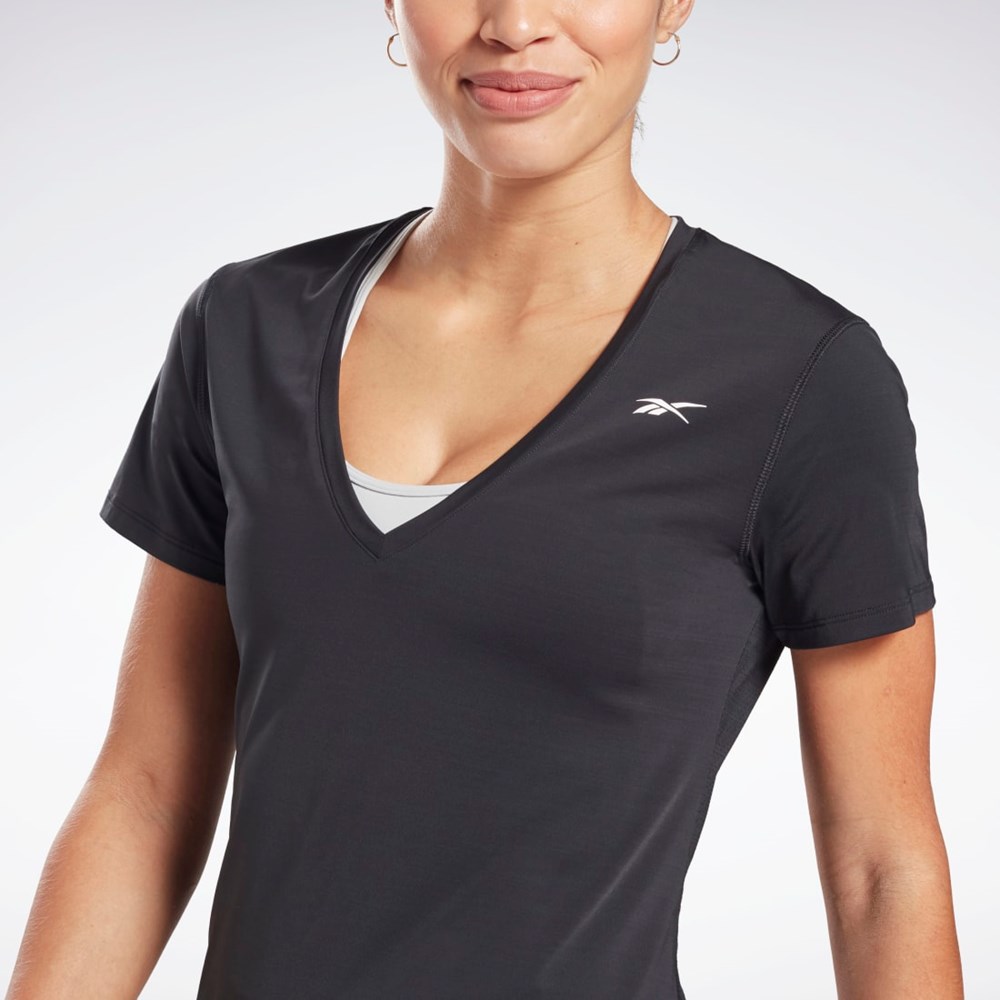 Reebok Activchill Atléticos T-Shirt Negras | 64AUROMCT