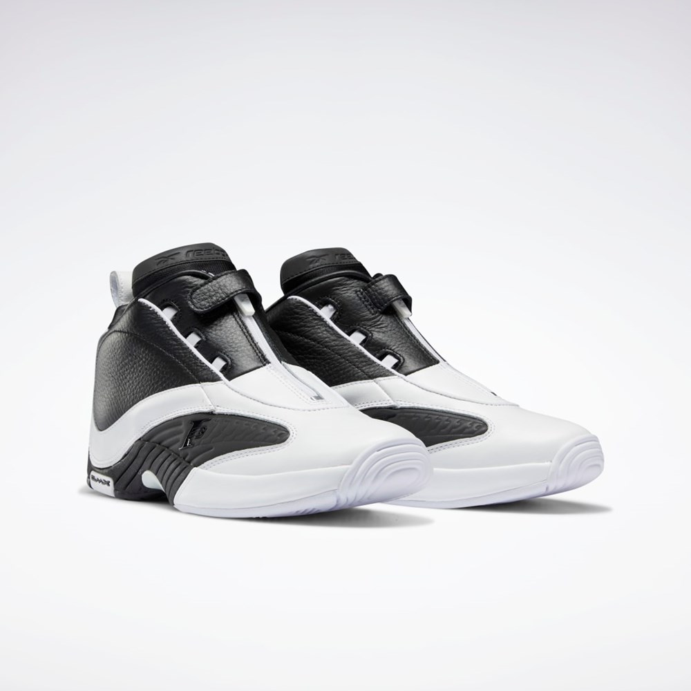 Reebok Answer IV Basketball Shoes Blancas Negras Plateadas | 62CHBFRWG