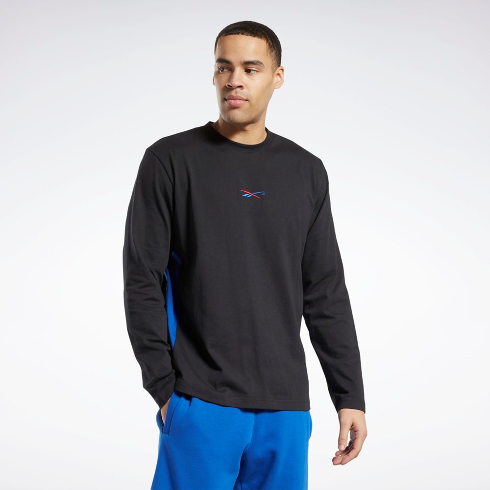 Reebok Answer to No One Long Sleeve T-Shirt Negras | 92ZOMEVGU