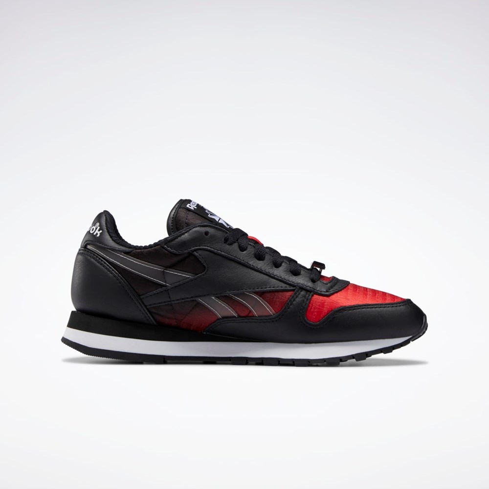 Reebok Anuel Classic Leather Shoes Negras Rojas Blancas | 16MDUEYRQ