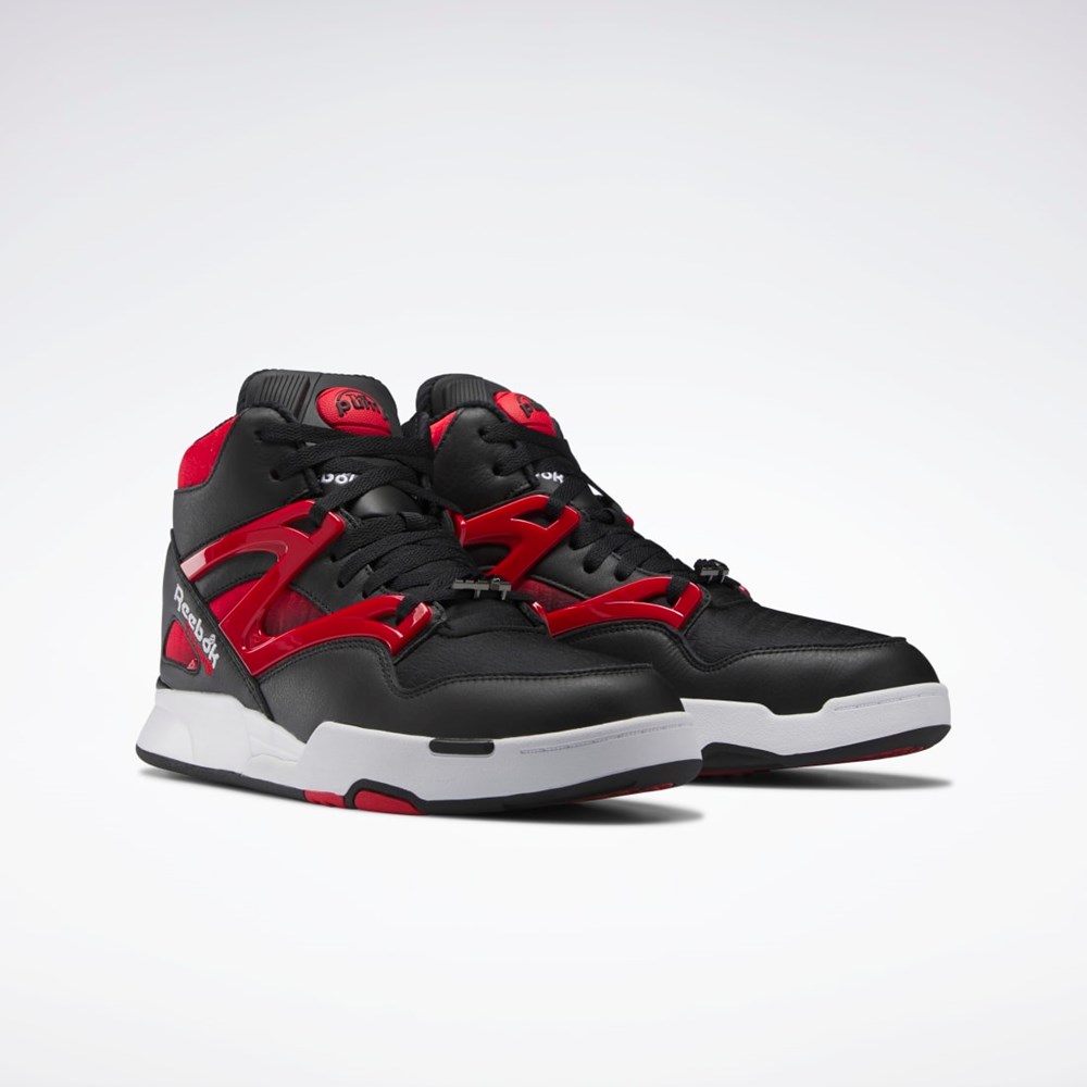 Reebok Anuel Pump Omni Zone II Basketball Shoes Negras Rojas Blancas | 53WRFGJHY