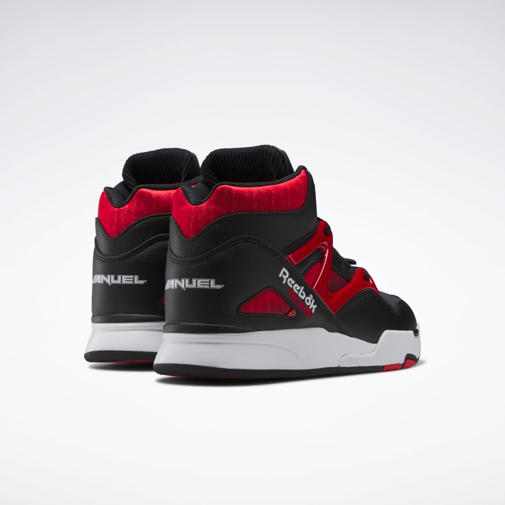 Reebok Anuel Pump Omni Zone II Basketball Shoes Negras Rojas Blancas | 53WRFGJHY