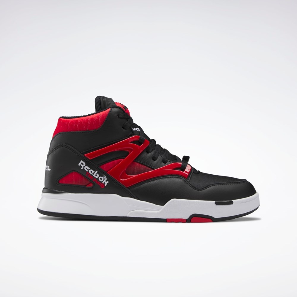 Reebok Anuel Pump Omni Zone II Basketball Shoes Negras Rojas Blancas | 53WRFGJHY