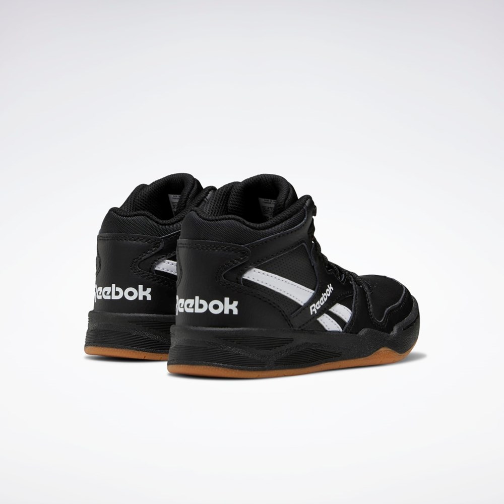 Reebok BB 4500 Court Shoes - Preschool Negras Negras Blancas | 46QMTYUEA