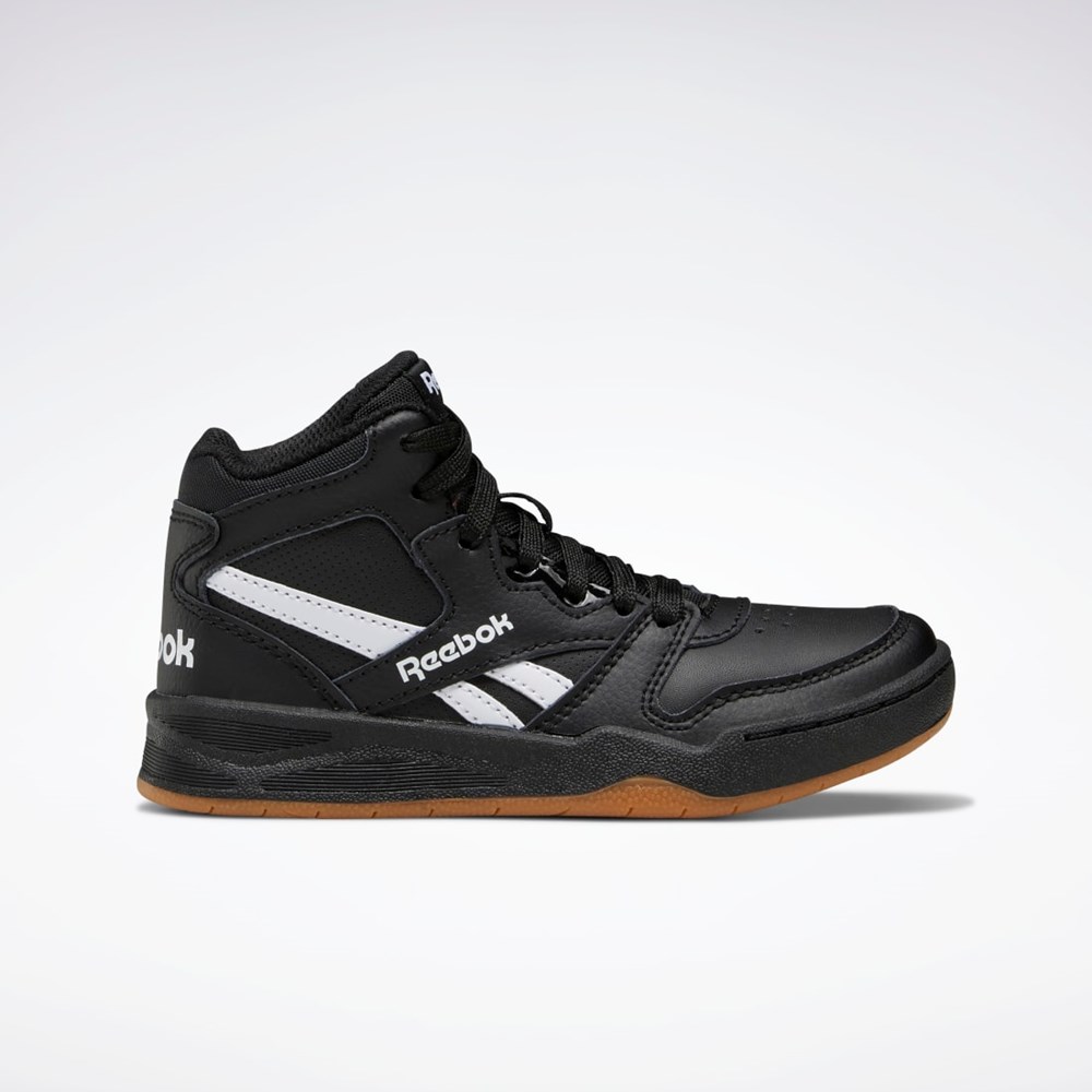 Reebok BB 4500 Court Shoes - Preschool Negras Negras Blancas | 46QMTYUEA