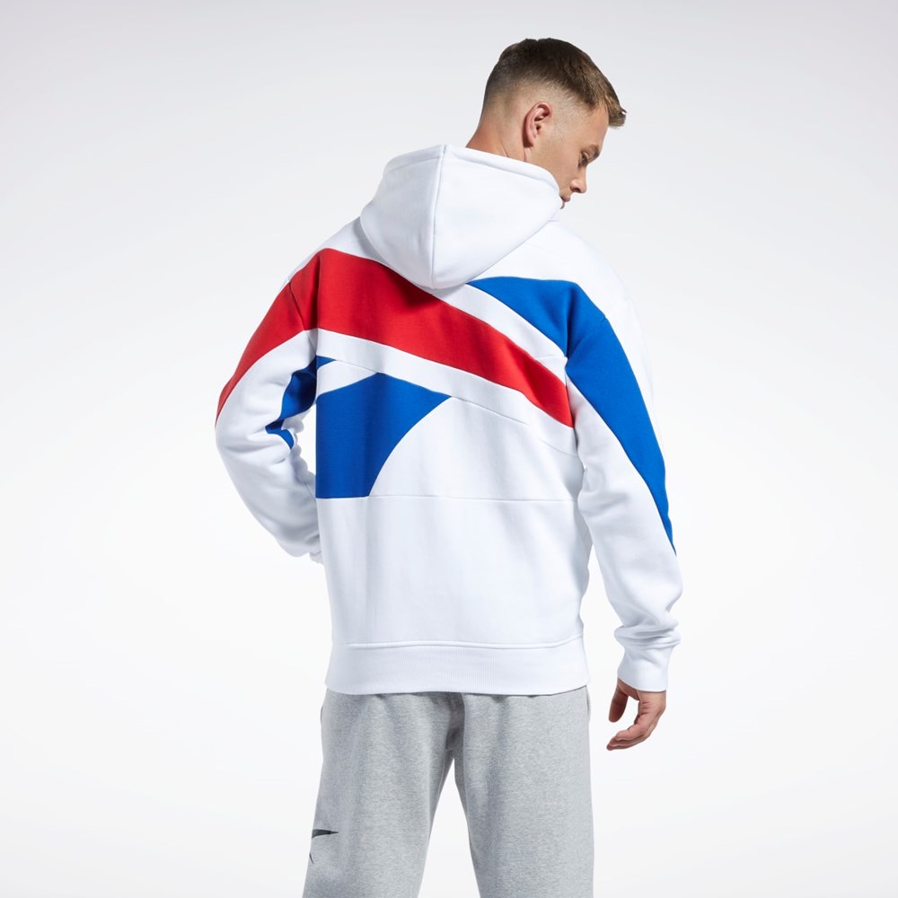 Reebok Basketball Reebok DNA Back Vector Hoodie Blancas | 51WZXPTKN