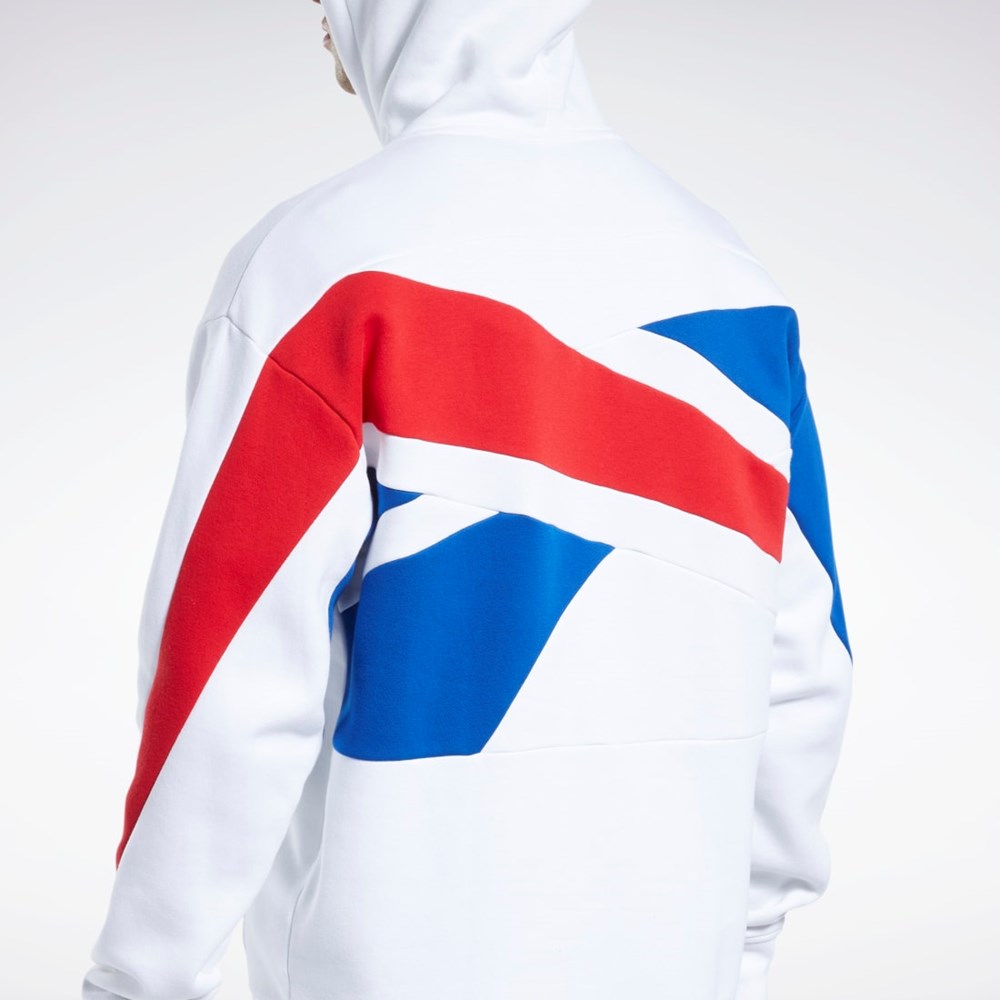 Reebok Basketball Reebok DNA Back Vector Hoodie Blancas | 69DQBPNEF