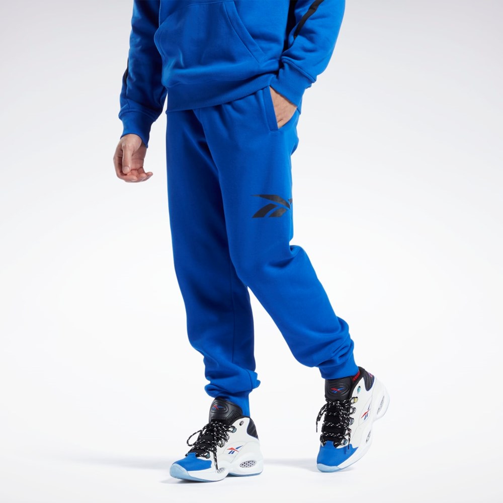 Reebok Basketball Vector Fleece Joggers Azules | 32NIKEGMT