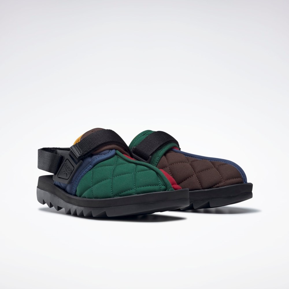 Reebok Beatnik Slides Azules Marrones Oscuro Rojas | 08NVFYUIO