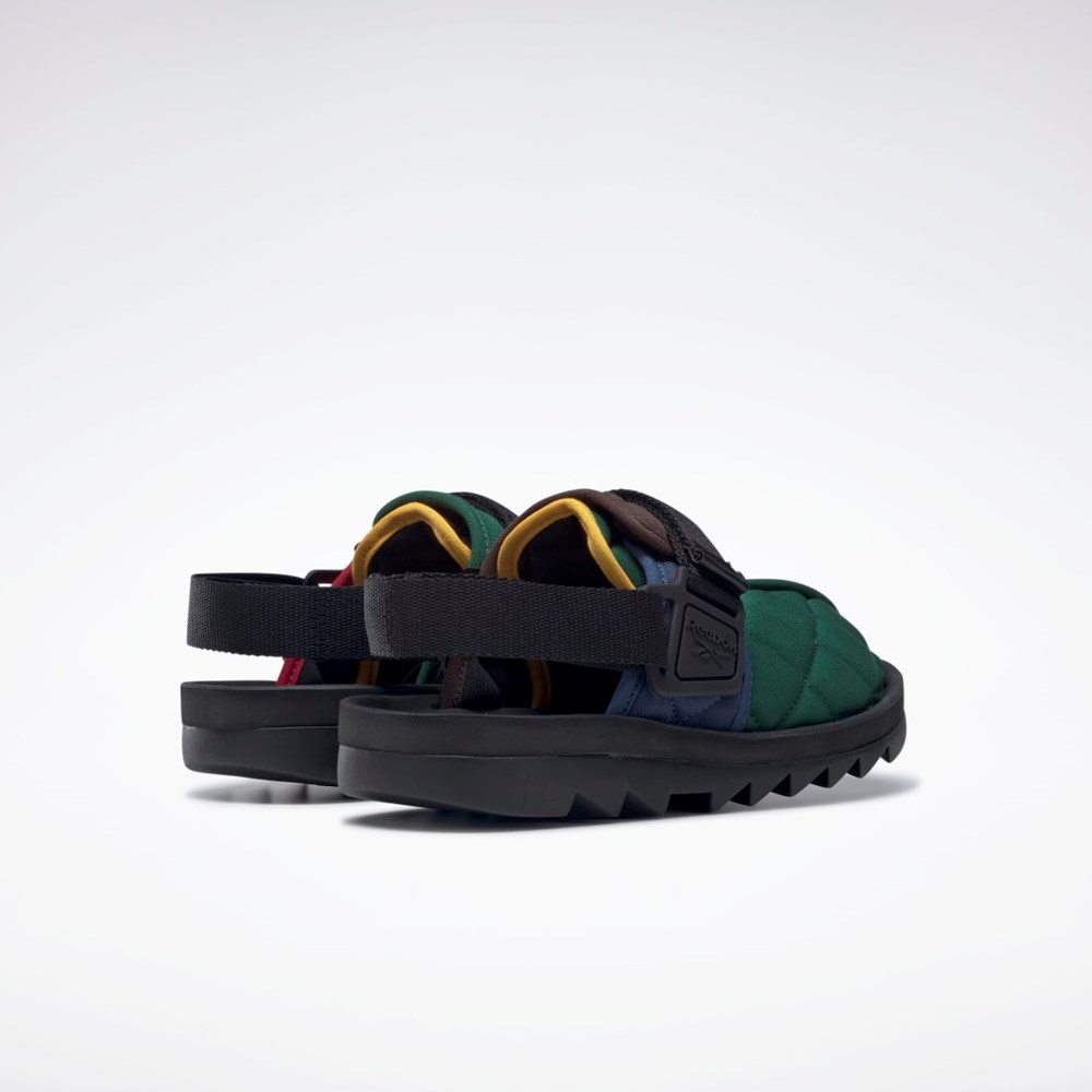 Reebok Beatnik Slides Azules Marrones Oscuro Rojas | 08NVFYUIO