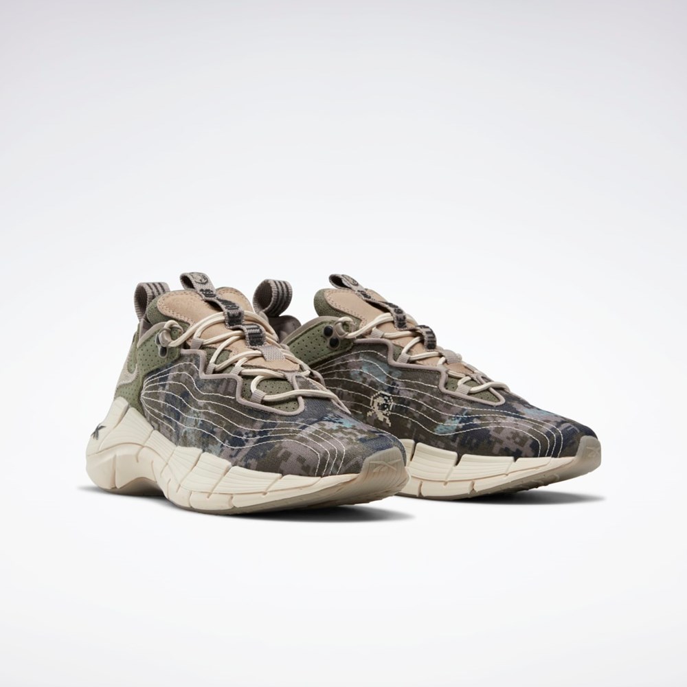 Reebok Billionaire Boys Club Zig Kinetica II Shoes Verde Gris | 87XNHZYDR