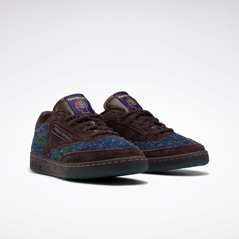 Reebok Braindead Club C Revenge Shoes Moradas Verde Menta Azules | 40NYGCTVR