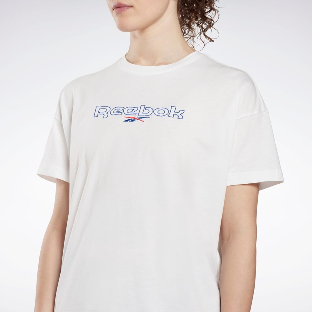 Reebok Brand T-Shirt Blancas | 56UVCGBJQ