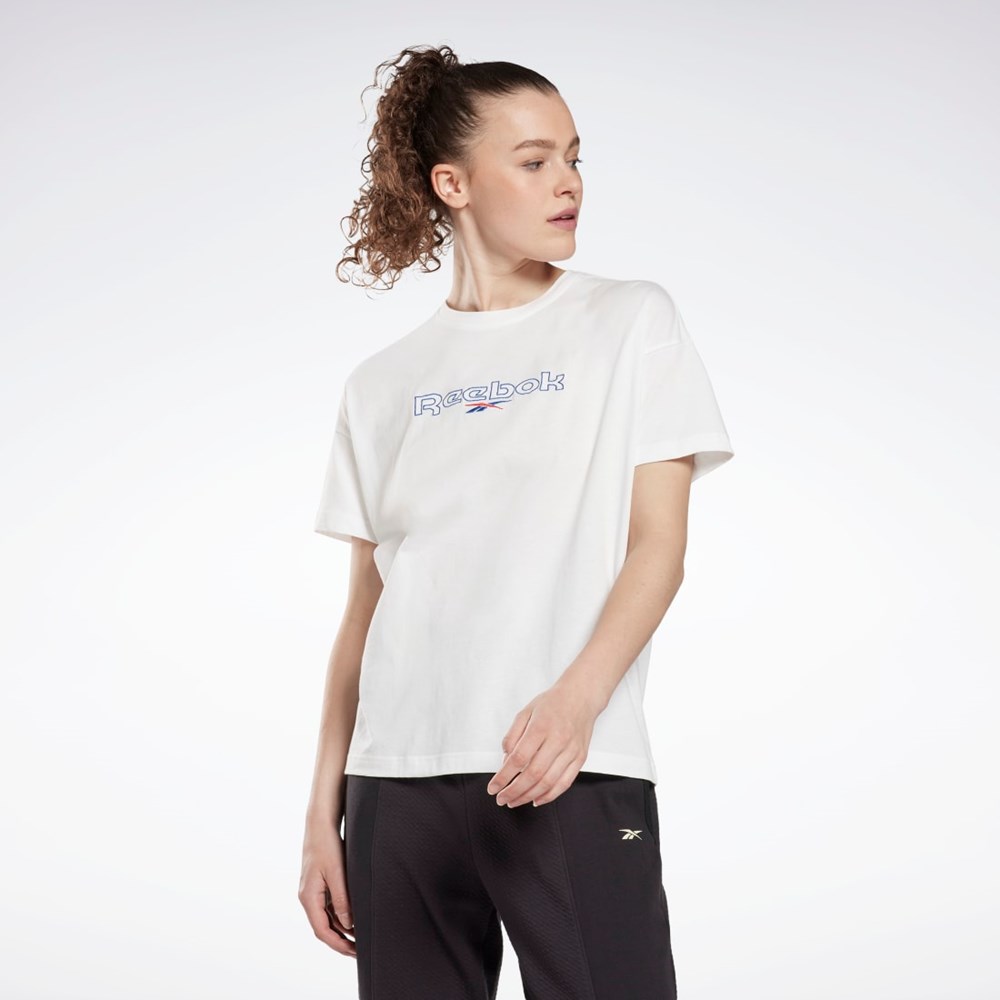 Reebok Brand T-Shirt Blancas | 56UVCGBJQ