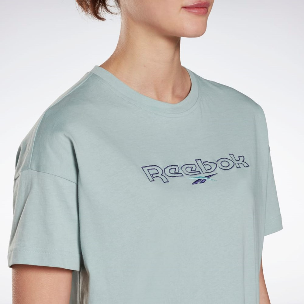Reebok Brand T-Shirt Gris | 08HXJUIYF