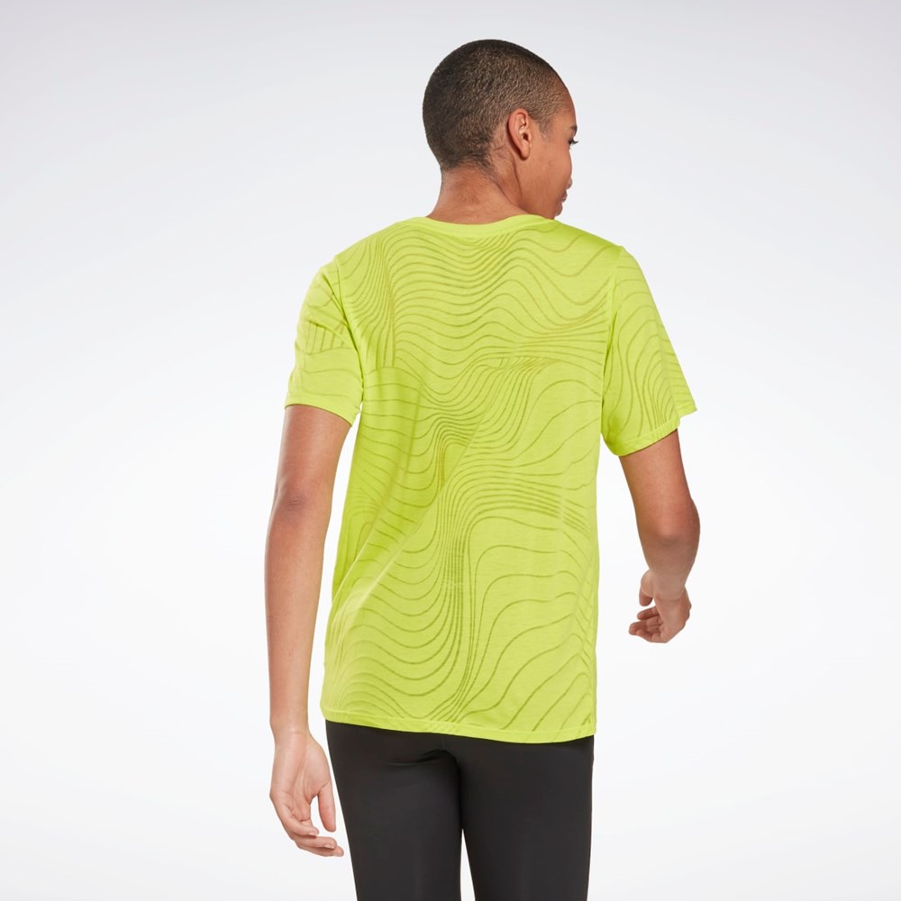 Reebok Burnout T-Shirt Amarillo | 60TFDQMKZ
