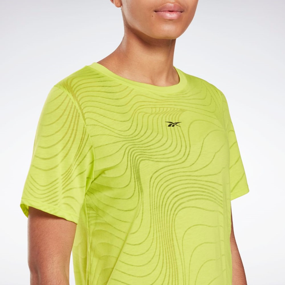 Reebok Burnout T-Shirt Amarillo | 60TFDQMKZ