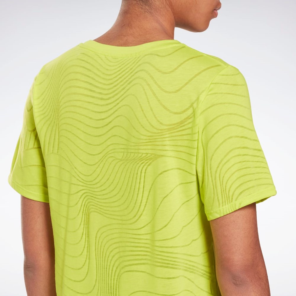 Reebok Burnout T-Shirt Amarillo | 60TFDQMKZ