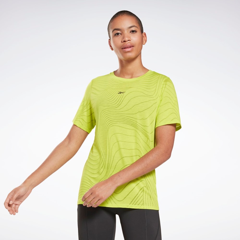 Reebok Burnout T-Shirt Amarillo | 60TFDQMKZ