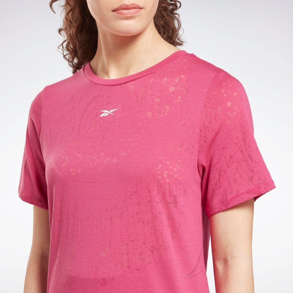 Reebok Burnout T-Shirt Rosas | 61ALVYODP