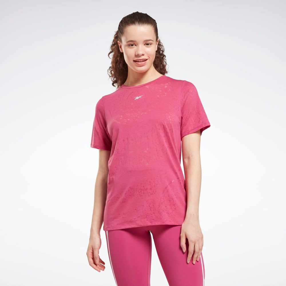 Reebok Burnout T-Shirt Rosas | 61ALVYODP