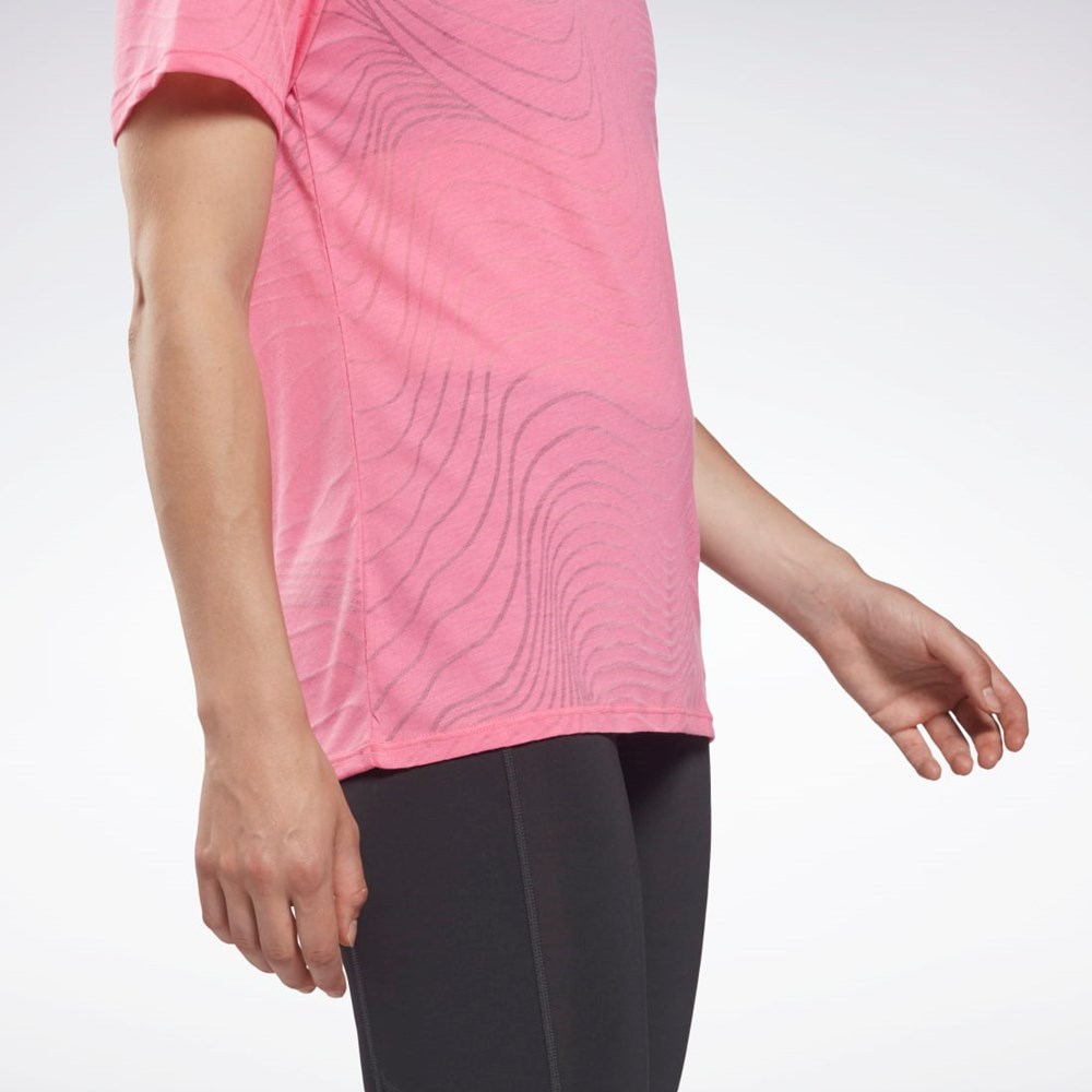 Reebok Burnout T-Shirt Rosas | 72DMVYQJS