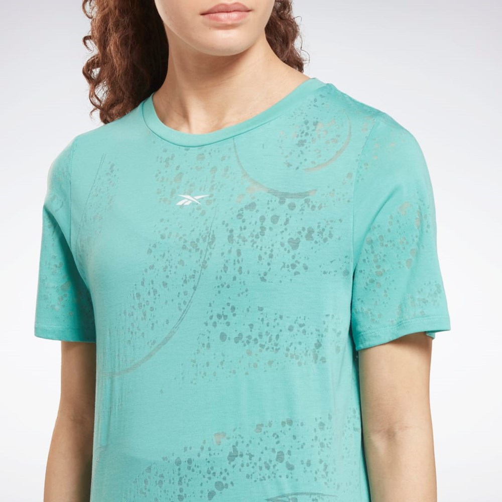 Reebok Burnout T-Shirt Semi Classic Teal | 70JBXLMYA