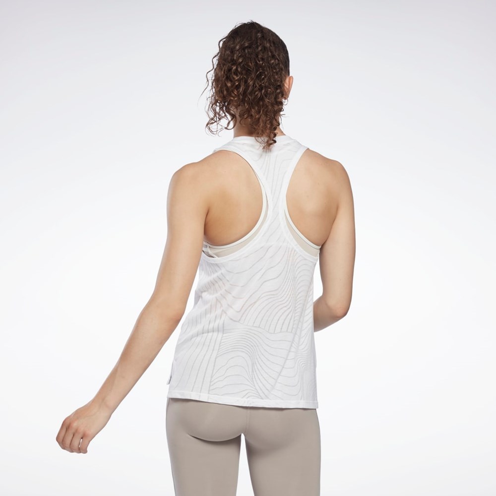 Reebok Burnout Tank Top Blancas | 67MAFHCXO