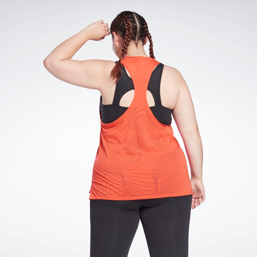 Reebok Burnout Tank Top (Plus Size) Rojas | 61FVODPZJ