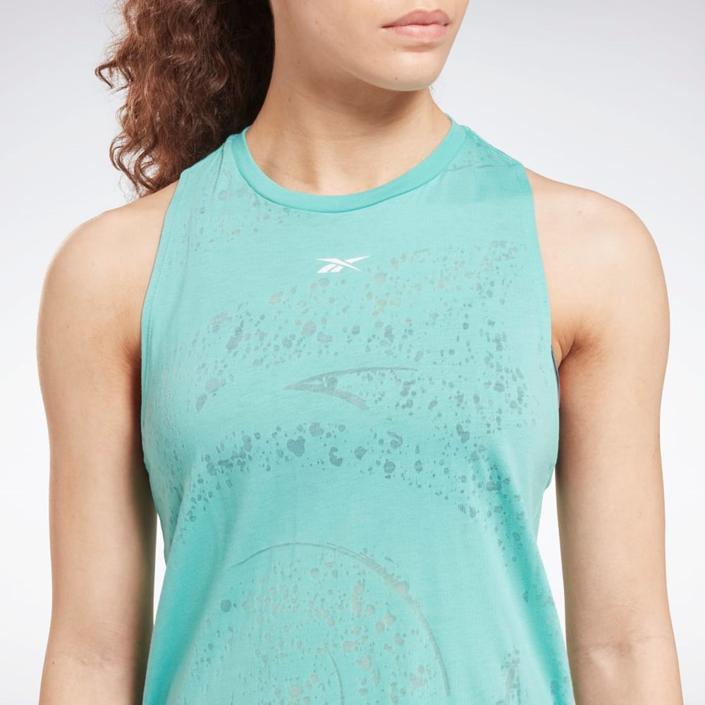 Reebok Burnout Tank Top Semi Classic Teal | 82TQXNVBC