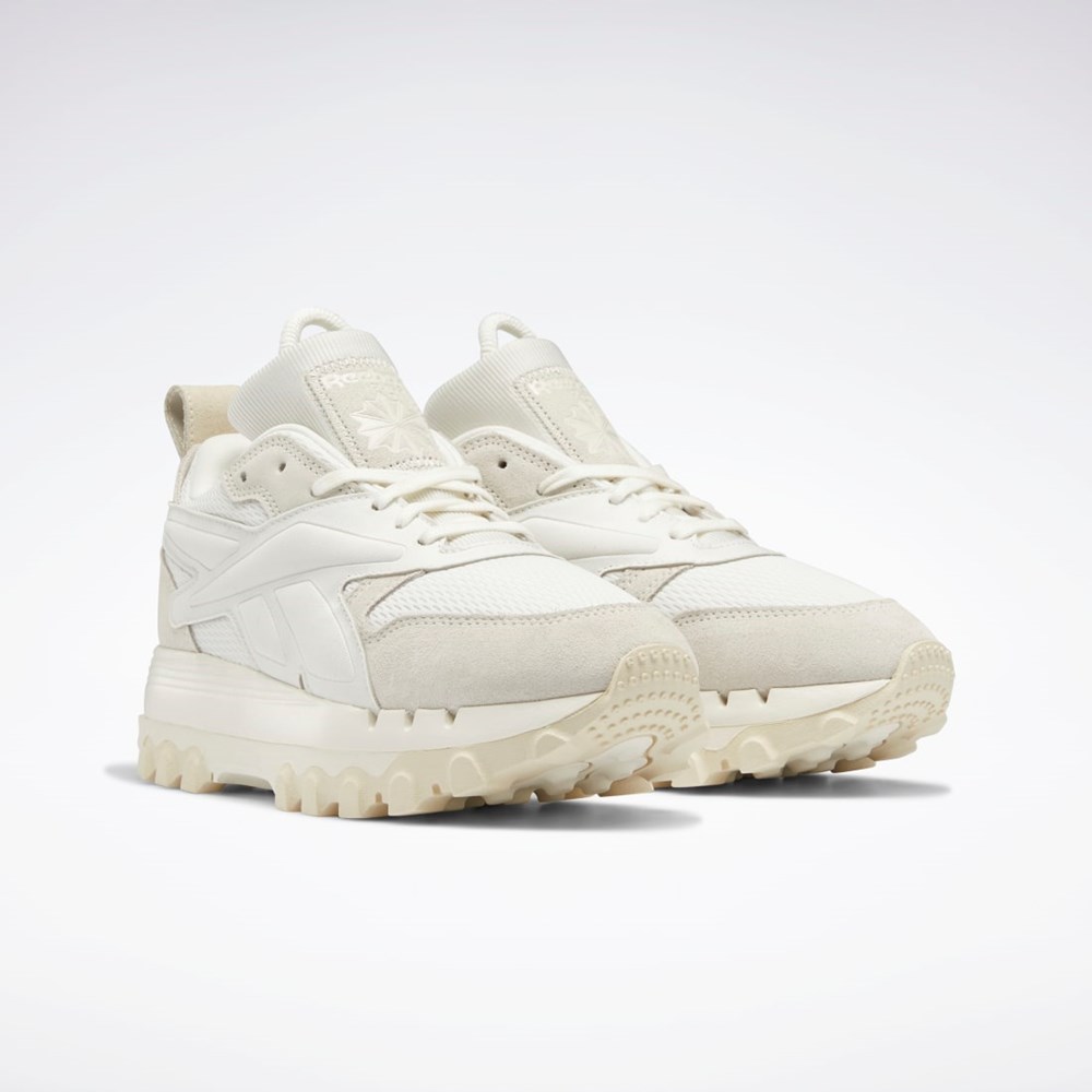 Reebok Cardi B Classic Leather V2 Shoes Chalk / Chalk / Alabaster | 19BOSKXMJ