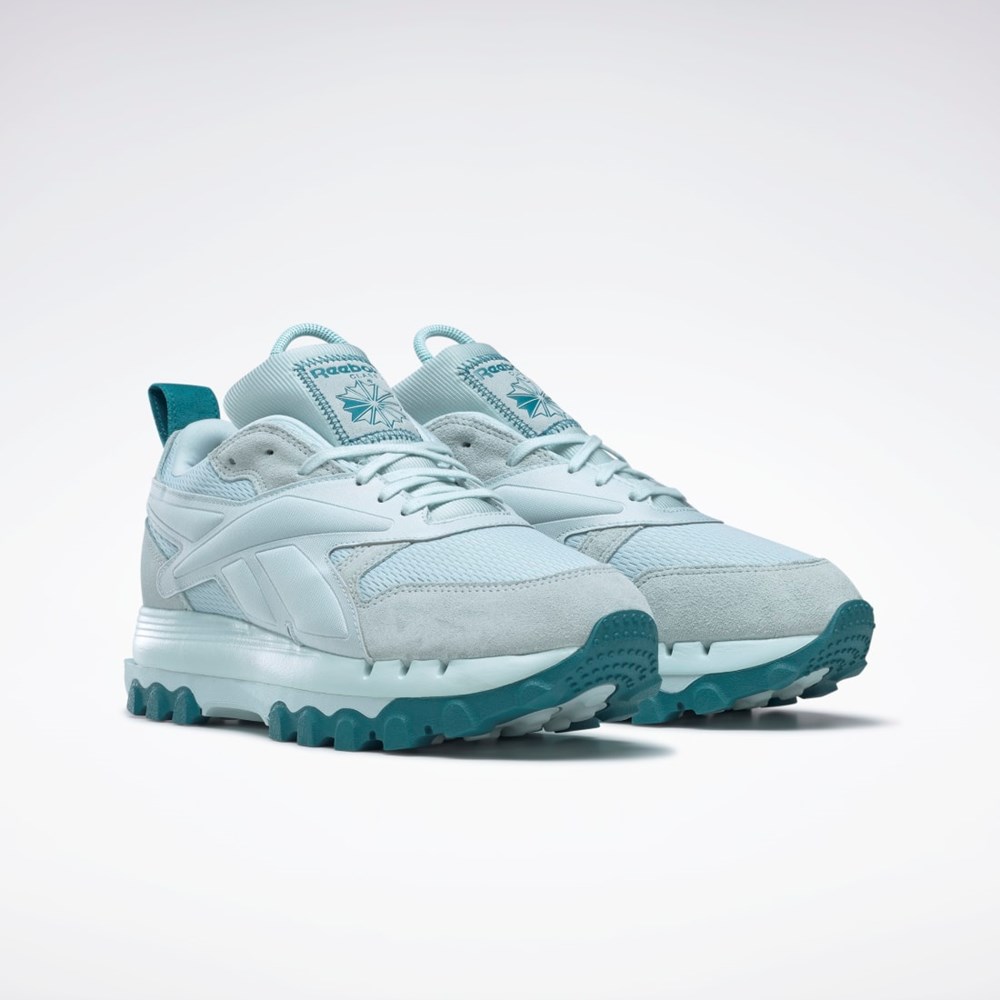 Reebok Cardi B Classic Leather V2 Shoes Azules Azules | 34QAHFOLZ