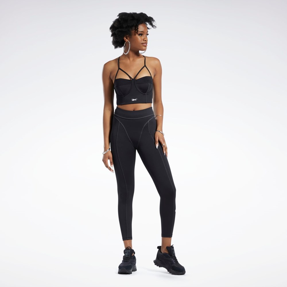 Reebok Cardi B High-Rise Tights Negras | 86HOKSVIZ