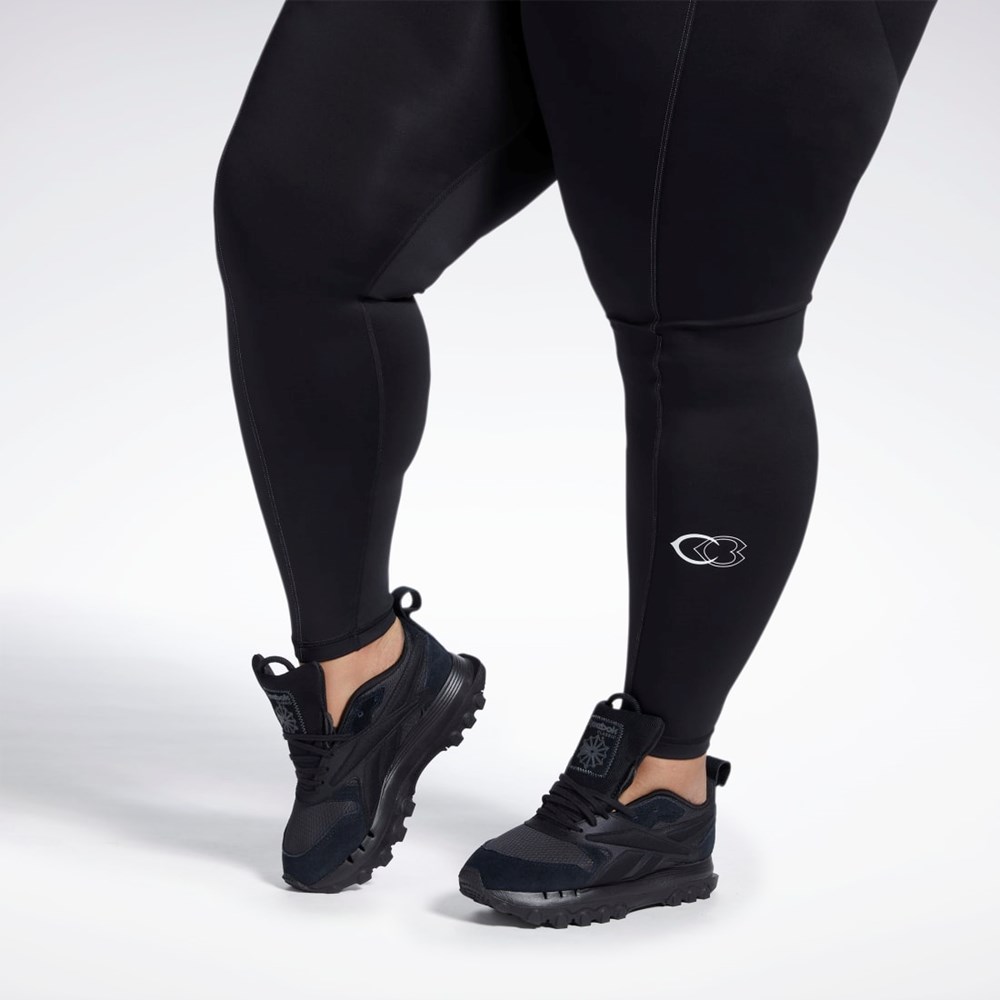 Reebok Cardi B High-Rise Tights (Plus Size) Negras | 48GKUQFYE