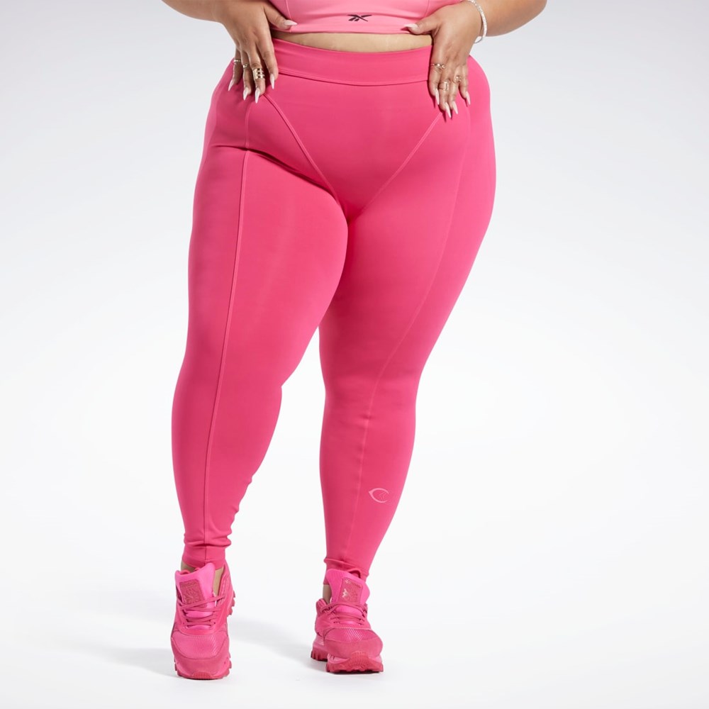 Reebok Cardi B High-Rise Tights (Plus Size) Rosas | 80UFJMLIX