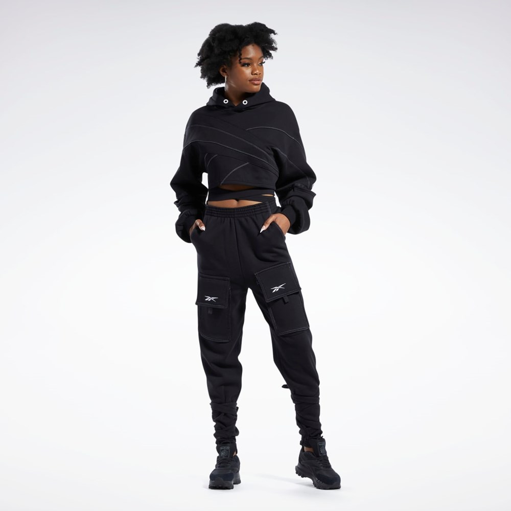 Reebok Cardi B Knit Hoodie Negras Negras | 25YDKRHQC