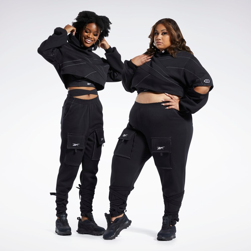 Reebok Cardi B Knit Hoodie Negras Negras | 25YDKRHQC