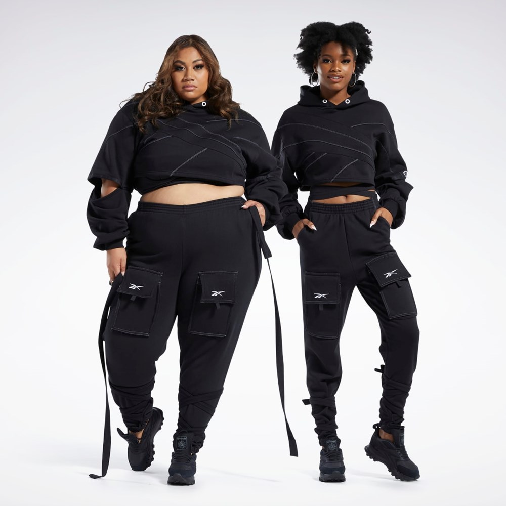 Reebok Cardi B Knit Pants Negras | 96ZRHVMEI