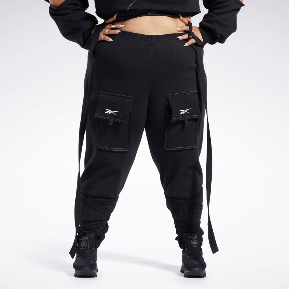 Reebok Cardi B Knit Pants (Plus Size) Negras | 94CWSLQOT