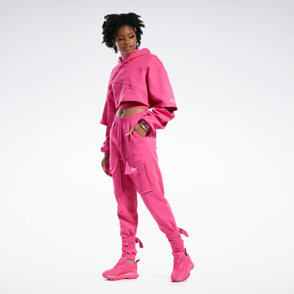 Reebok Cardi B Knit Pants Rosas | 05TGUCWDP