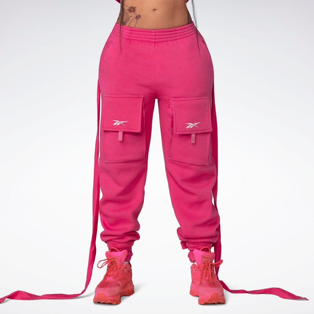 Reebok Cardi B Knit Pants Rosas | 05TGUCWDP