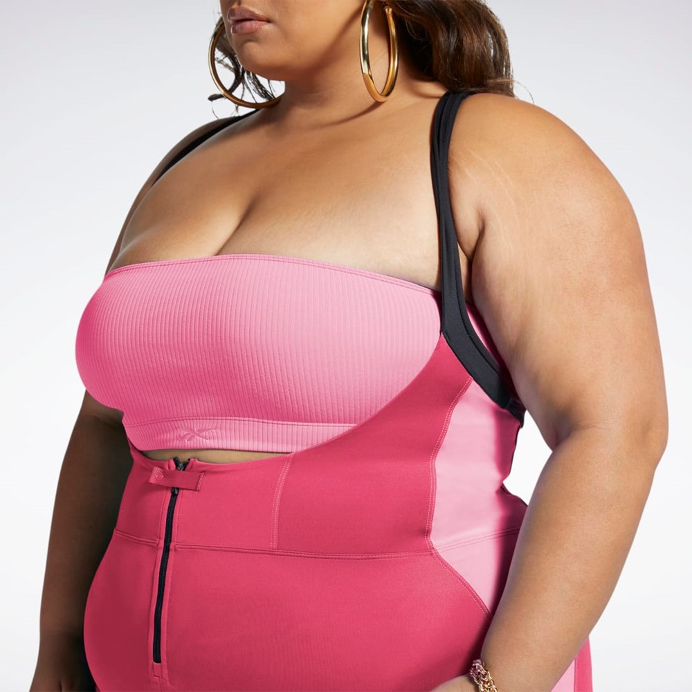 Reebok Cardi B Leotard (Plus Size) Rosas | 78CFOIBAS