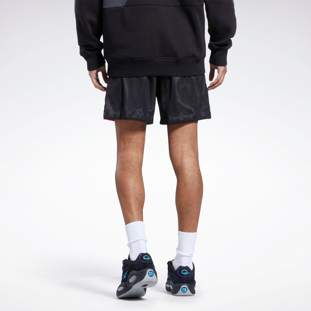 Reebok City League Mesh Shorts Negras | 05EPFYKMU