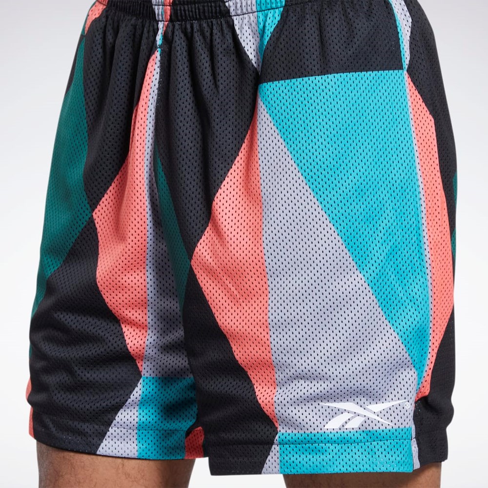 Reebok City League Mesh Shorts Negras | 05EPFYKMU