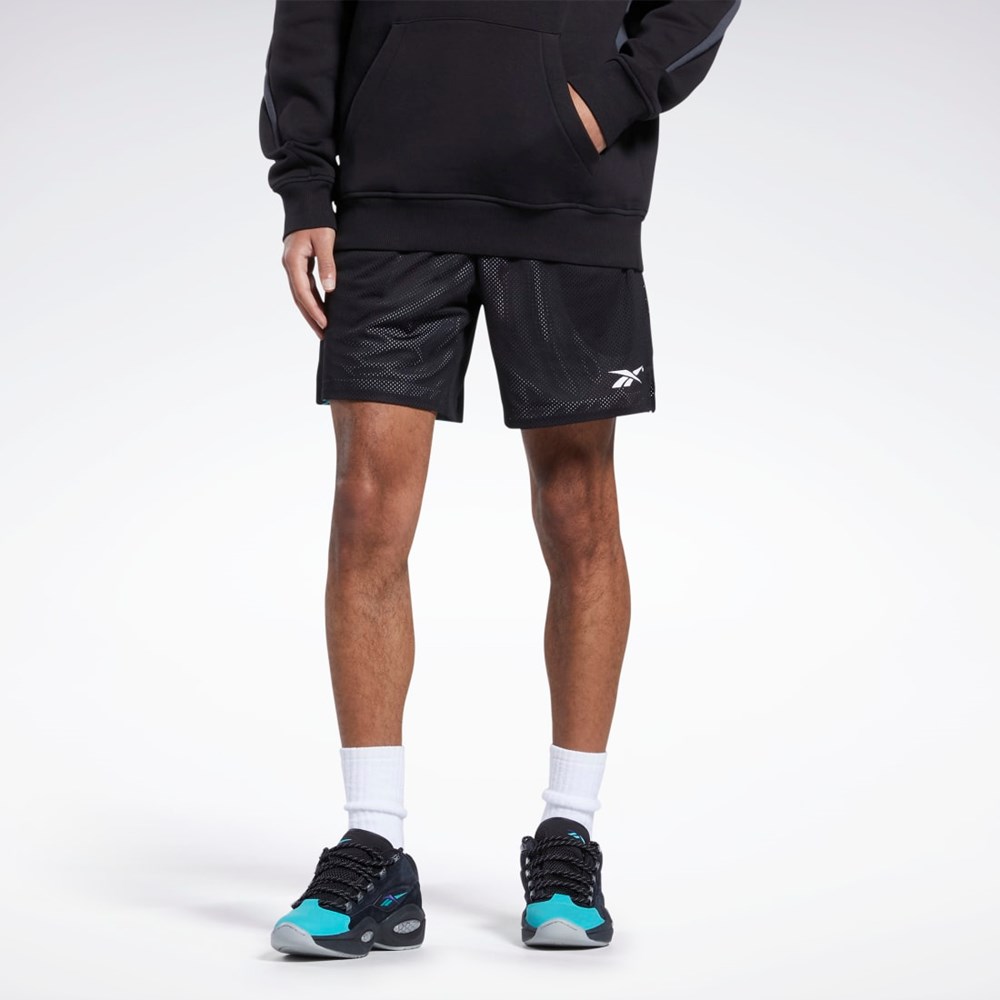 Reebok City League Mesh Shorts Negras | 05EPFYKMU