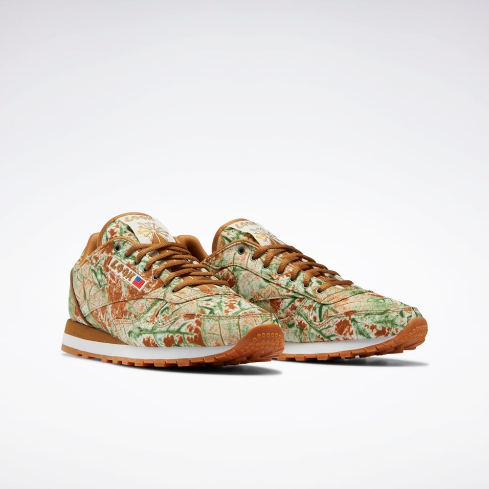 Reebok Classic Leather LQQK Shoes Marrones Amarillo | 35INCHOVJ